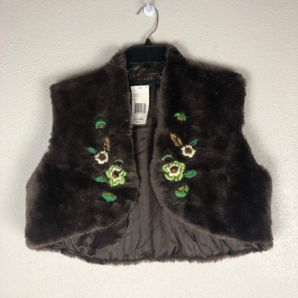 NWT Luciano Dante Fleece Style Vest Size Large